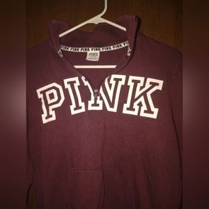 Woman's maroon PINK Victoria Secret hoodie